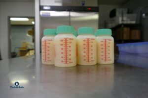 milk in bottles